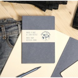 Jeans et Cocoa, Carnet piqué cousu fil 7,5 x 12 cm 48 pages lignées, jeans._1
