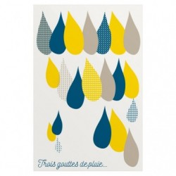 3 GOUTTES DE PLUIE Bloc de 20 cartes postales 10 x 1 x 14,5 cm._1