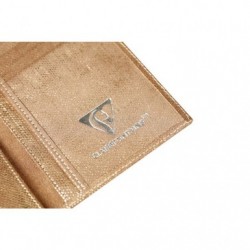 KLEO-PATHRA LEATHER Papers holder 15x1x10 cm Gold._1