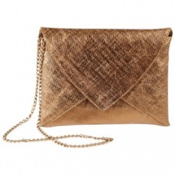 KLEO-PATHRA LEATHER Pouch with chain 20x14 cm Bronze._1