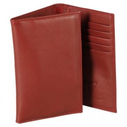 RUBY LEATHER Papers holder 15x1x10 cm Red.