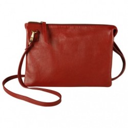 RUBY LEATH&SUEDE DUO bag 27x19 cm Shiny red._1