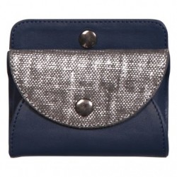 Lawrence LEATHER Coinpurse 11,5x2x9,5 cm Blue + silver._1