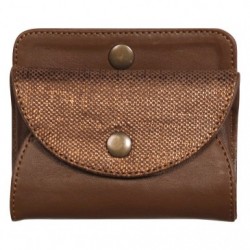 Lawrence LEATHER Coinpurse 11,5x2x9,5 cm Camel + bronze._1