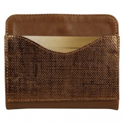 Lawrence LEATHER Coinpurse 11,5x2x9,5 cm Camel + bronze._1