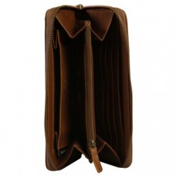 Lawrence LEATHER Compagnon 20x2x10 cm Camel._1