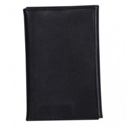 CUIR Papers holder 15x1x10 cm Black.