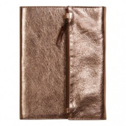CUIRISE Notebook holder-A5 60 sheets Lined Copper.