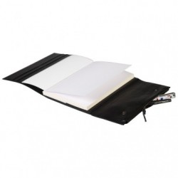 CUIR Notebook holder-A5 60 sheets Lined Black._1