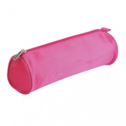 Clairefontaine BASIC Round Pencil Case, Ø7x22cm, 6 Colours Assorted, 1 Pack of 6._1