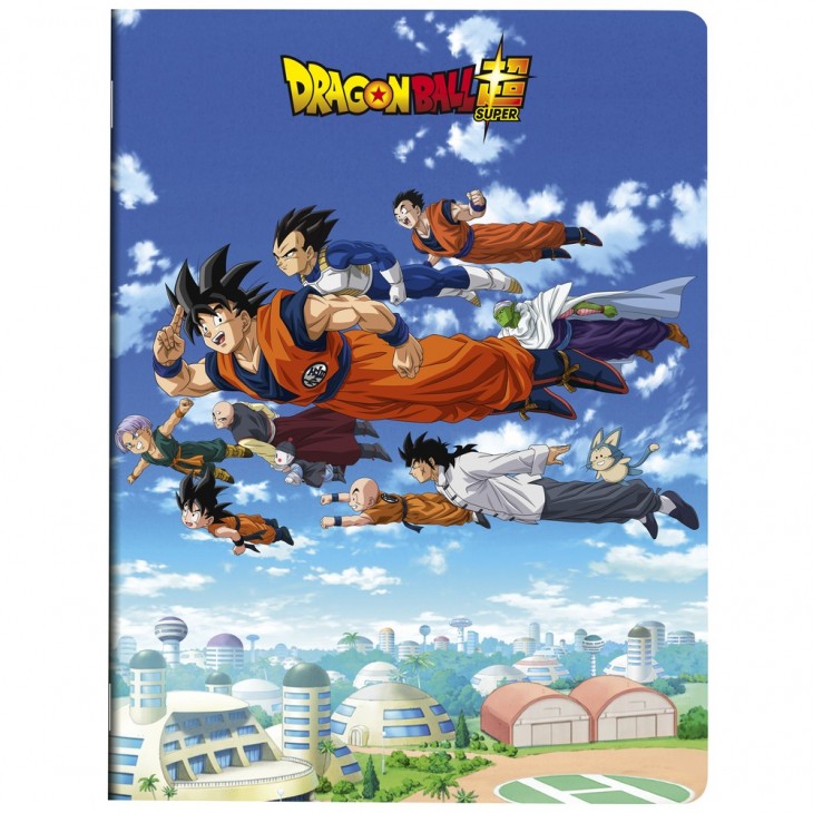 Dragon Ball Super 2 Cahier piqué 24x32cm 48 pages Séyès - 4 visuels assortis.