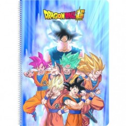 Dragon Ball Super 2 Cahier reliure intégrale A4 100 pages Ligné+Marge - 4 visuels assortis._1