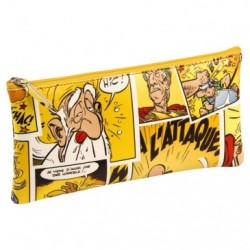 Astérix Trousse plate 11x22 cm Comics, jaune.