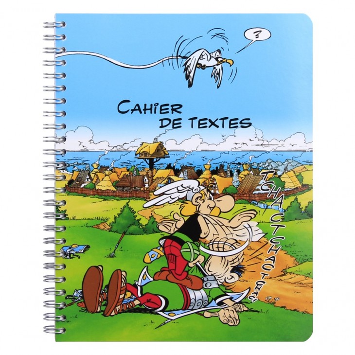 Astérix 2 Les Gaulois Cahier de textes RI 17x22 cm, 164 pages Séyès + pages BD.