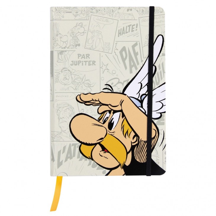 Clairefontaine Ast2 Comics Hardcover Notebook with Elastic + Interior Pocket, Lined, 1 Pack of 8.