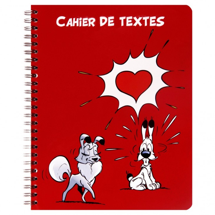 AST3 Idéfix Cahier de textes reliure intégrale Love.