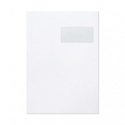 White Adheclair 229x324mm 120gsm window envelope._1
