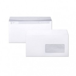 50 x DL Blanc Fenêtre SELF-SEAL Enveloppes 110 x 220 mm 90 gsm