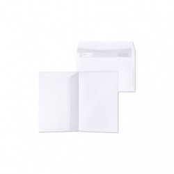 Bloc 50 enveloppes adhéclair 114x162 Blanc 80g._1