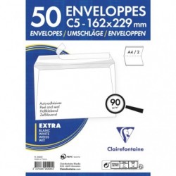 Adheclair 162x229mm 90gsm peel and seal enveloppe packed 50s._1