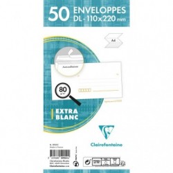 Clairecode 110x220mm envelope 80gsm packed 50s._1