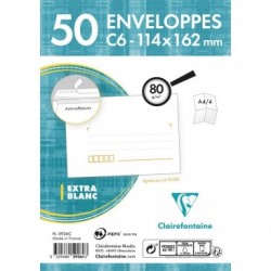 Clairecode 114x162mm envelope 80gsm packed 50s._1