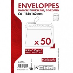 Aiglon 114x162mm envelope 80gsm peel and seal packed 50s._1