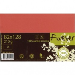 Forever 82x128mm 210gsm card packed 25s.