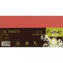 Forever 106x213mm 210gsm card packed 25s.