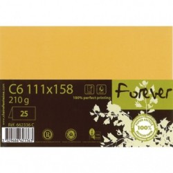 Forever 111x158mm 210gsm folded card packed 25s.