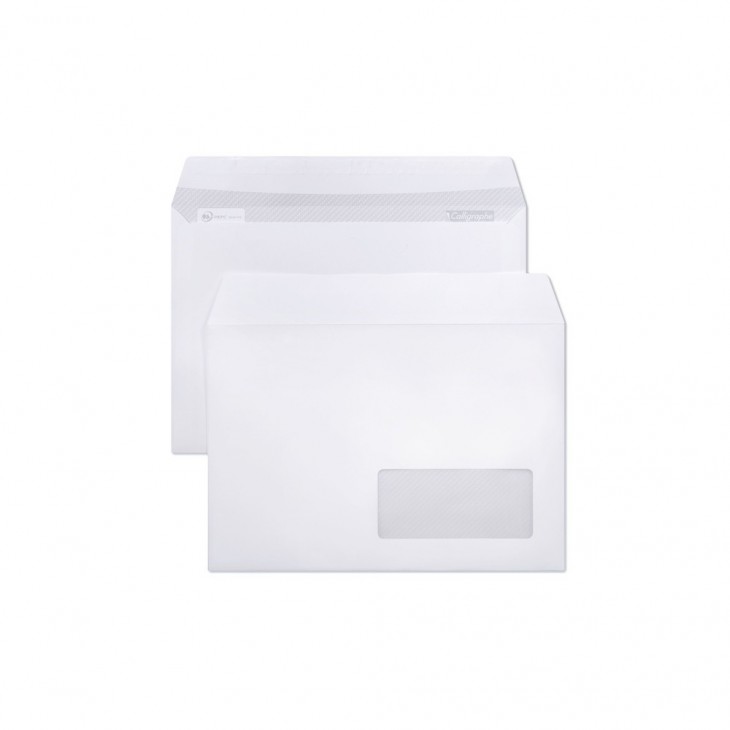 Peel and seal 162x229 mm 90 gsm envelope with 45x100 mm window ( 20/20).