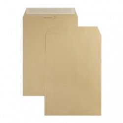 Adheclair peel and seal 229x324 mm 90 gsm striped kraft pocket envelope.