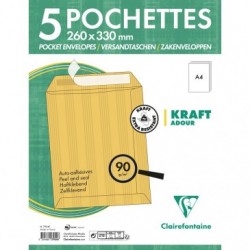 Pochette Adhéclair 260x330 Kraft Adour 90g pqt 5._1