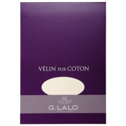 Bloc Velin pur coton A5 (148x210mm), 40 feuilles, 125g.