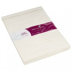 20 envelopes 162x229mm cotton vellum.