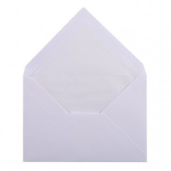 25 enveloppes C6 (114x162mm) Vergé de France doublées gommées._1