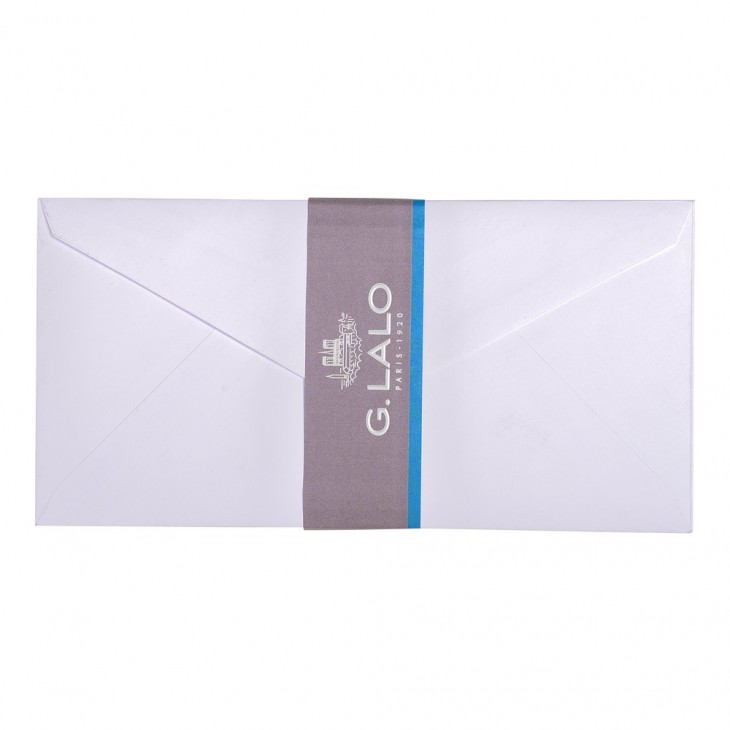 20 envelopes pearlescent vellum 110x220mm.