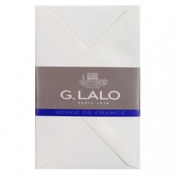 20 tissue lined envelopes 90x140mm vergé de France.
