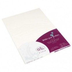cotton vellum 20 sheets A4 125g.