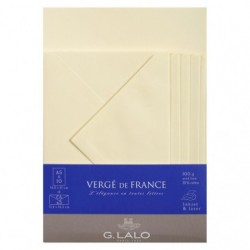 Ensemble Vergé de France 10 feuilles A5 et 5 enveloppes C6._1