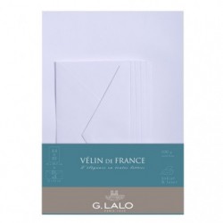 Ensemble Vélin de France 10 feuilles A4 et 5 enveloppes DL._1