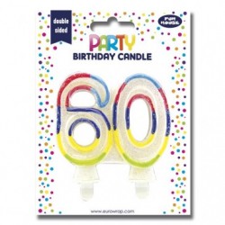 60TH BIRTHDAY CANDLE 6S.