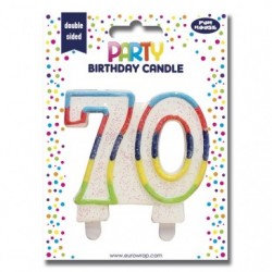 70TH BIRTHDAY CANDLE 6S._1