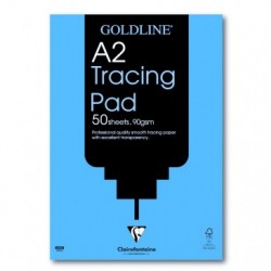 Clairefontaine Goldline A2 Tracing Pad, 90gsm.