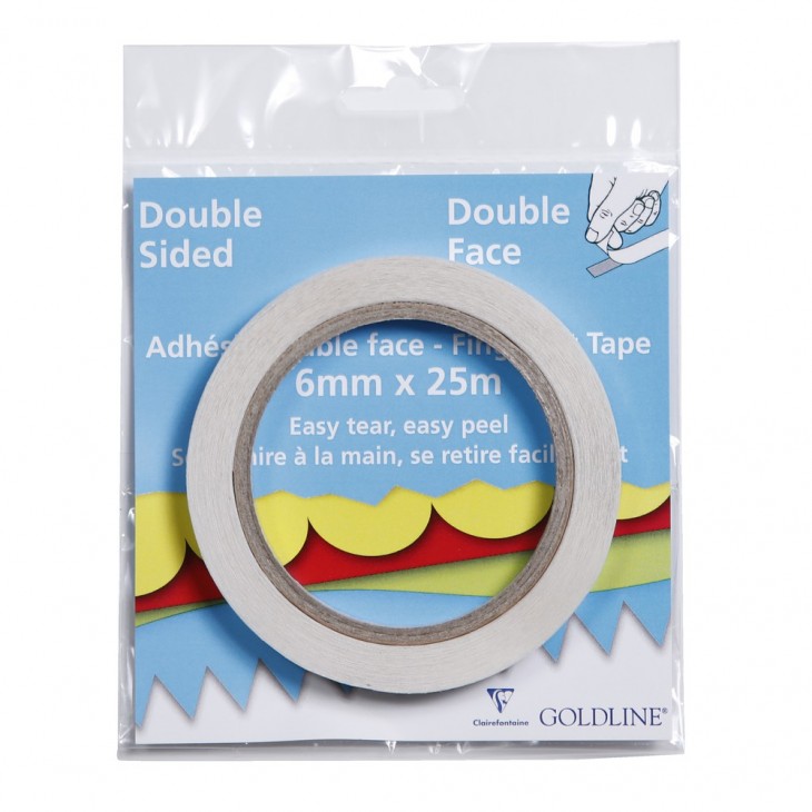 Tape double face - Ruban adhésif double face - Extra fort - Transparent -  25 m x 15 mm