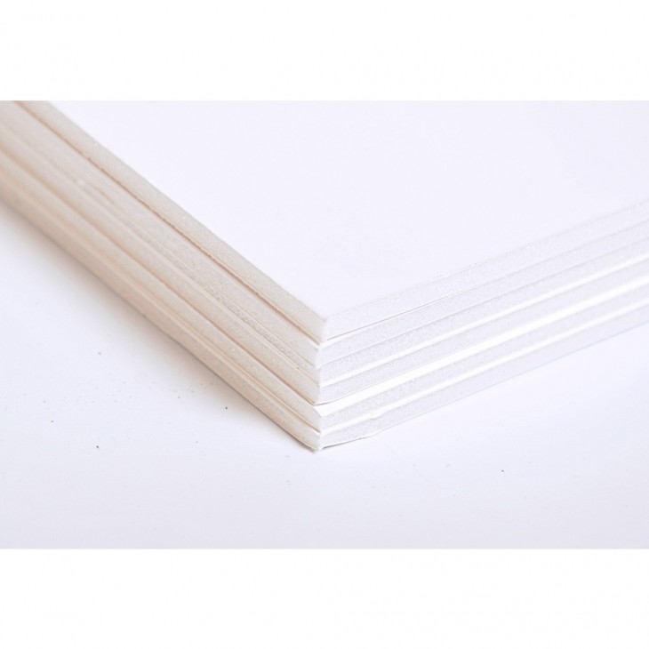 White 3 mm Thick 30 Sheets Clairefontaine A4 Foam-Backed Cardboard 