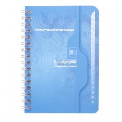 Clairefontaine Wirebound Indexed Notebook, Ligne 7000, Squared, 9x14cm, 90 Sheets, 70g.