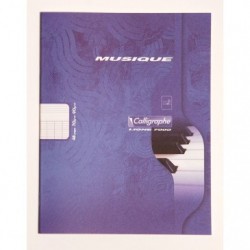 Clairefontaine Music & Song Notebook 7000 Ligne, 17x22cm 24 Sheets, Séyès & Music, 70g.