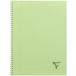 Cahier reliure intégrale Linicolor FRESH 24x32cm 100 pages grands carreaux couverture plastique polypropyène rainuré Couleur alé_1