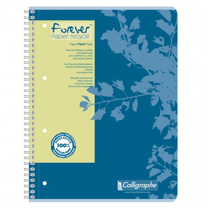 Cahier forever spiralé
